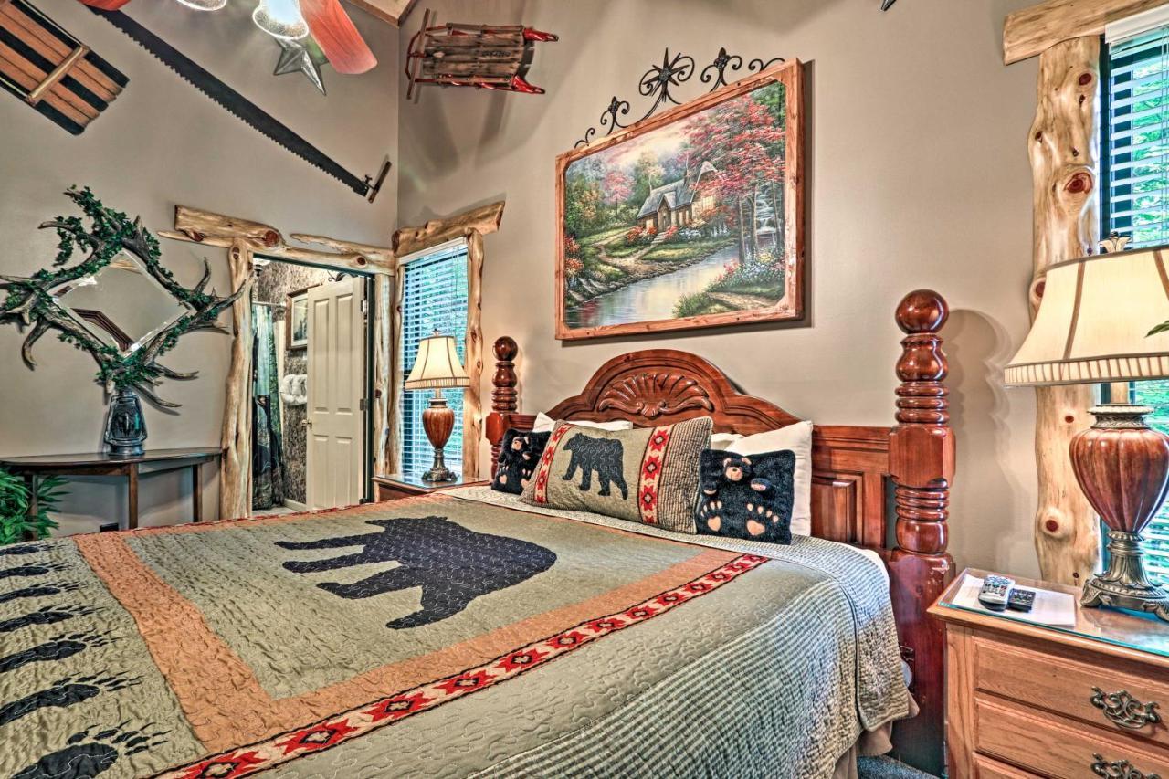 Eclectic Cabin With Hot Tub 1 Mi To Ober Gatlinburg Luaran gambar